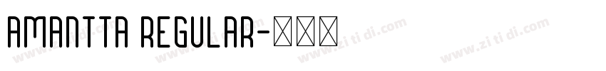 Amantta Regular字体转换